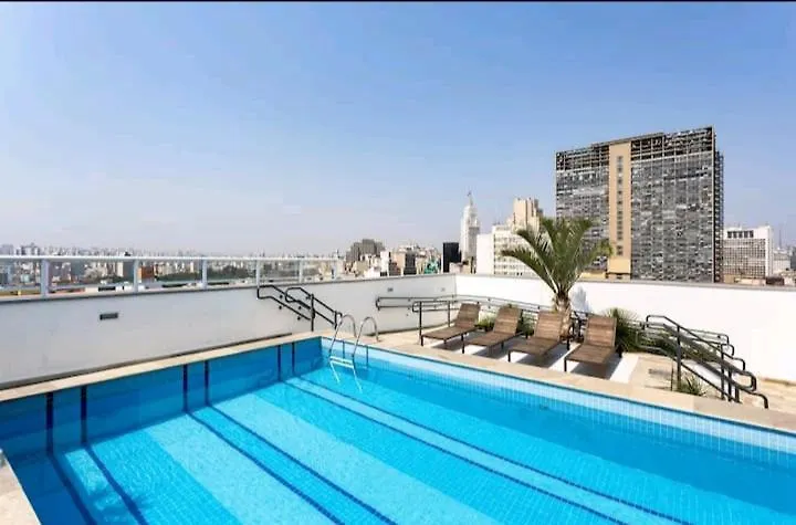 Studio Flex Com Garagem E Piscina No Centro De Sp São Paulo