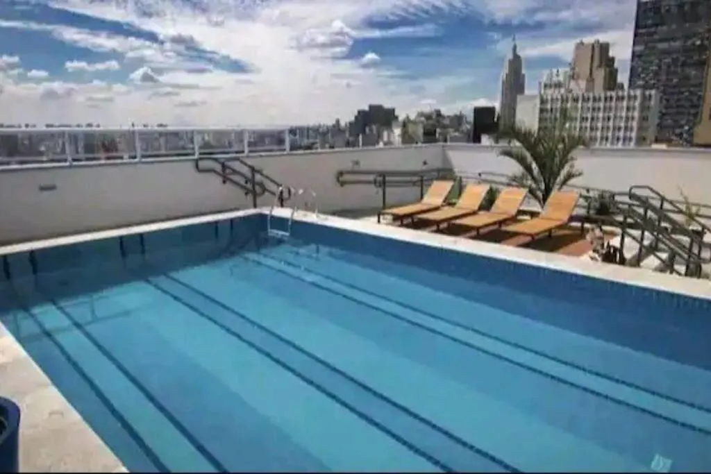 Apartmán Studio Flex Com Garagem E Piscina No Centro De Sp São Paulo Brazílie